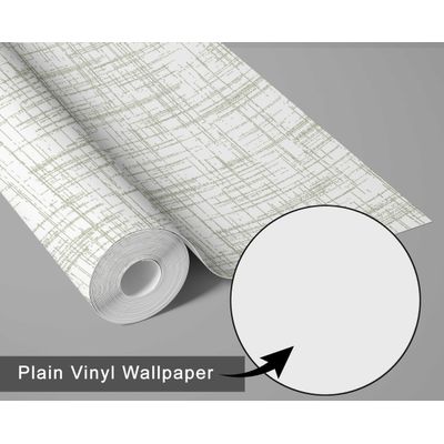 Decoração de Parede Verde Contemporânea Removível Rolo Papel Contact Vinílico Autoadesivo Impermeável Estampa Abstrata Crosshatch - S4sassy 63,5 cm (L) × 914,4 cm (C) / Verde - Vinil Liso