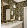 Papel de Parede Folhagem Tropical com Manchas de Leopardo, Vinil Autoadesivo Removível para Quarto e Sala, Verde - S4Sassy 63,5 cm (L) × 914,4 cm (C) / Verde - Vinil Texturizado