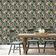 Papel de Parede Folhagem Tropical com Manchas de Leopardo, Vinil Autoadesivo Removível para Quarto e Sala, Verde - S4Sassy 63,5 cm (L) × 914,4 cm (C) / Verde - Vinil Texturizado