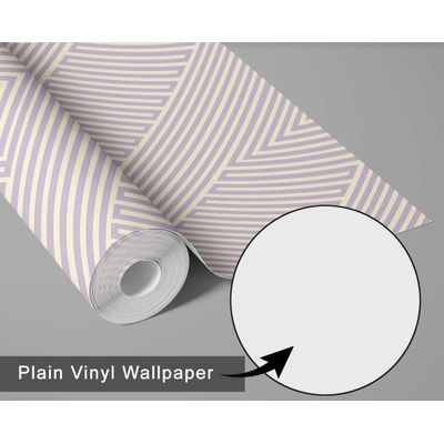 Papel de Parede Listras Ópticas Modernas Rosa, Vinil Autoadesivo Decorativo, Aplicação Fácil para Quarto, Armários e Salas - S4Sassy 63,5 cm (L) × 609,6 cm (C) / Rosa - Vinil Liso