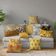 Capas de Almofada Luxuosas Estampadas Tema Amarelo, Capas Decorativas, Capa para Almofada Lombar - Vargottam 50,8 Cm × 30,48 Cm / Amarelo