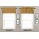 Bandô de Algodão Liso e Decorativo com Bolso para Varão, Meia Cortina para Janela de Cozinha - Vargottam 45,7 Cm (L) × 142,2 Cm (C) – 1 Painel / Amarelo