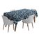Toalhas de Mesa Impermeáveis Interno/Externo para Pátio - Capas Primavera/Verão para Mesa do Quintal/Churrasco/Piquenique - Vargottam 147,32 Cm (L) × 208,28 Cm (C) / Azul
