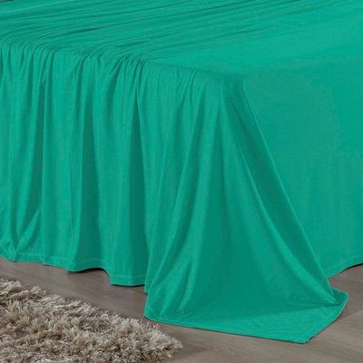 Jogo De Cama King Nobre 4 Peças Lençol Com Elástico De 30cm De Altura Malha 100% Algodão - Jade