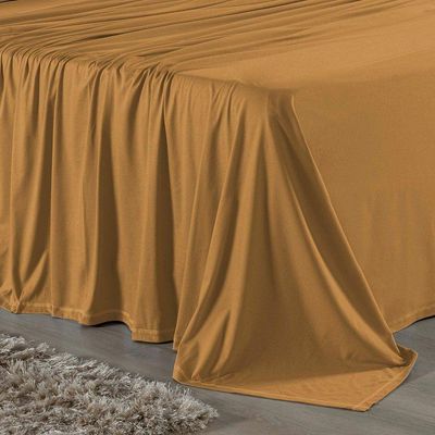 Lençol De Cima Queen Nobre 1 Peça 2,50m X 2,40m Malha 100% Algodão - Cobre