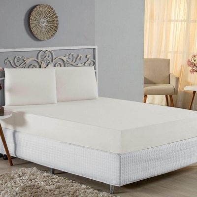 Jogo De Cama King Nobre 3 Peças Lençol Com Elástico De 30cm De Altura Malha 100% Algodão - Palha