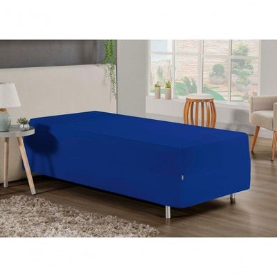 Jogo De Cama Solteiro Nobre 2 Peças Luva De Box 55cm De Altura Malha 100% Algodão - Royal