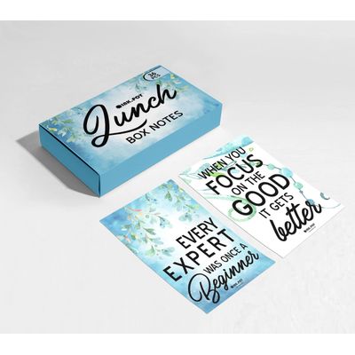 Bilhetes para Lancheira para Adultos/Adolescentes, Cartões de Afirmação Motivacionais, Pacote com 36, Designs (Tema Sereia) - Inkdotpot 8,89 Cm × 6,35 Cm / Multicolorido