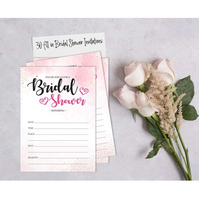 50 Cartões de Jogo Quadrados em Branco com Respingo em Aquarela para Chá de Noiva, Casamento e Despedida de Solteira - Inkdotpot 12,7 Cm × 17,78 Cm / Branco - O Que Tem no Seu Celular