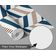 Papel de Parede Autoadesivo Estampa Espinha de Peixe Listrada Azul, Vinil Removível para Parede de Entrada, Decoração Fácil - S4sassy 63,5 cm (L) × 609,6 cm (C) / Azul - Vinil Liso