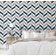 Papel de Parede Autoadesivo Estampa Espinha de Peixe Listrada Azul, Vinil Removível para Parede de Entrada, Decoração Fácil - S4sassy 63,5 cm (L) × 609,6 cm (C) / Azul - Vinil Liso