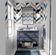 Papel de Parede Autoadesivo Estampa Espinha de Peixe Listrada Azul, Vinil Removível para Parede de Entrada, Decoração Fácil - S4sassy 63,5 cm (L) × 609,6 cm (C) / Azul - Vinil Liso