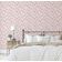 Adesivo de Parede Autocolante Rosa, Estampa de Cardo, Vinil Removível - Mural Moderno para Quarto, Banheiro, Lavanderia e Closet - S4Sassy 63,5 cm (L) × 609,6 cm (C) / Rosa - Vinil Texturizado