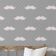 Papel de Parede Estampa Bigode Cinza, Vinílico Autoadesivo, Revestimento DIY Fácil para Quarto Infantil e Brinquedoteca - S4Sassy 63,5 cm (L) × 304,8 cm (C) / Cinza - Vinil Texturizado