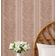 Papel Contact Vinílico Autoadesivo Estampa Samambaia Listrada Urbana Marrom Impermeável Removível para Quartos, Salas e Inquilinos - S4Sassy 63,5 cm (L) × 609,6 cm (C) / Marrom - Vinil Texturizado