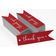 Tag de Papel 'Obrigado' para Lembrancinha de Chá de Noiva com Foil para Pendurar - Inkdotpot 50 Etiquetas Metalizadas / Vermelho - Prata