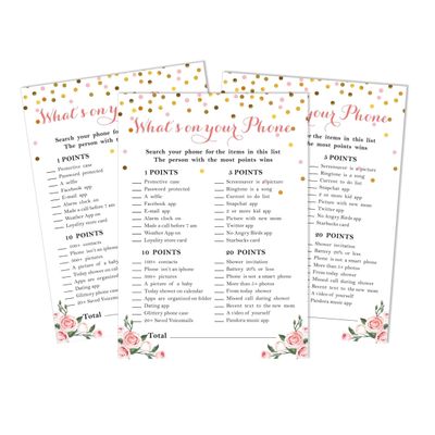 Conjunto com 50 Confetes para Chá de Bebê e Revelação do Sexo, Cartões ABC É Menino / É Menina Acessórios para Festa - Inkdotpot 12,7 Cm × 17,78 Cm / Branco - O Que Tem no Seu Celular