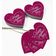 Tag de Papel Foil para Lembrancinha do Dia dos Namorados para Pendurar - Inkdotpot 50 Etiquetas Metalizadas / Rosa - Prata