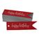 Etiquetas Pendentes de Papel Metalizado "Happy Birthday" para Lembrancinhas - Inkdotpot 50 Etiquetas Metalizadas / Vermelho - Prata