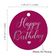 Etiquetas de Papel 'Feliz Aniversário' para Lembrancinhas, Etiquetas Pendentes Metalizadas para Artesanato - Inkdotpot 100 Etiquetas Metalizadas / Rosa - Prata