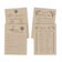 Pacote com 50 Cartões Rústicos de Papel Kraft Quadrados em Branco para Jogos, Chá de Noiva, Despedida de Solteira e Casamento - Inkdotpot 12,7 Cm × 17,78 Cm / Branco - Conjunto de 4