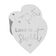 Etiqueta para Lembrancinha de Casamento em Papel Metalizado para Pendurar Love Isweet - Inkdotpot 50 Etiquetas Metalizadas / Branco - Prata