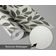 Papel de Parede Trilha de Folhas Cinza, Botânico Minimalista, Vinílico Autoadesivo, Decoração DIY Fácil para Quarto e Sala - S4Sassy 63,5 cm (L) × 304,8 cm (C) / Cinza - Vinil Texturizado