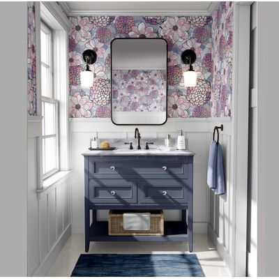 Papel de Parede Autoadesivo com Estampa Flor de Pêssego Pastel, Vinílico Impermeável, Rosa, Removível, Ideal para Quarto e Sala - S4sassy 63,5 cm (L) × 152,4 cm (C) / Rosa - Vinil Texturizado