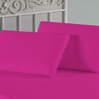Kit Fronhas Nobre 2 Peças 50cm X 70cm Malha 100% Algodão - Pink