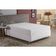 Lençol Com Elástico Queen Nobre 1 Peça Luva De Box 55cm De Altura Malha 100% Algodão - Branco