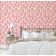 Vinil Autoadesivo Removível Monocromático em Rosa com Cavalos-Marinhos e Ondas, Mural para Banheiro, Lavanderia e Closet - S4Sassy 63,5 cm (L) × 152,4 cm (C) / Rosa - Vinil Liso