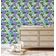 Vinil Autoadesivo Removível para Parede, Estampa Floral Folk Chique Verde, Mural Instantâneo para Banheiro e Lavanderia - S4Sassy 63,5 cm (L) × 609,6 cm (C) / Verde - Vinil Liso