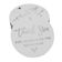Etiquetas de Papel com Foil 'Obrigada por Celebrar a Futura Noiva' para Lembrancinha de Chá de Noiva para Pendurar - Inkdotpot 50 Etiquetas Metalizadas / Branco - Prata