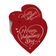 Etiquetas para Pendurar em Papel Metalizado 'Happy Valentine's Day' para Lembrancinha de Dia dos Namorados - Inkdotpot 50 Etiquetas Metalizadas / Vermelho - Ouro Rosé