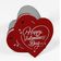 Etiquetas para Pendurar em Papel Metalizado 'Happy Valentine's Day' para Lembrancinha de Dia dos Namorados - Inkdotpot 50 Etiquetas Metalizadas / Vermelho - Prata