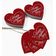 Etiquetas para Pendurar em Papel Metalizado 'Happy Valentine's Day' para Lembrancinha de Dia dos Namorados - Inkdotpot 50 Etiquetas Metalizadas / Vermelho - Prata
