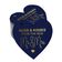 Tags de Papel para Pendurar de Lembrancinhas 'Hugs & Kisses' em Foil das The Wedding Tags - Inkdotpot 50 Etiquetas Metalizadas / Azul - Dourado