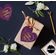 Etiquetas de Papel Metalizado para Pendurar "Feliz Dia dos Namorados" para Lembrancinhas - Inkdotpot 50 Etiquetas Metalizadas / Roxo - Ouro Rosé