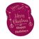 Etiquetas Pendentes de Papel Metalizado para Lembrancinhas 'Merry Christmas & Happy Holiday' - Inkdotpot 100 Etiquetas Metalizadas / Rosa - Ouro Rosé
