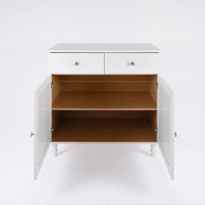 Aparador Buffet Ditália 2 Gavetas 2 Portas Branco R-629