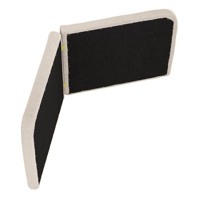 Cabeceira Painel Orgânico Cama Box Queen Size Aira 160cm Dobrável Bouclé Bege - Desk Design
