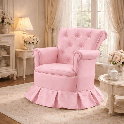 Cadeira Poltrona Balanço Amentação Confortável Quarto Descanso Sala Leitura Corino corino Rosa