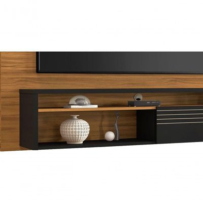 Painel Para Tv Nt 1100 Freijó Com Preto - Notável