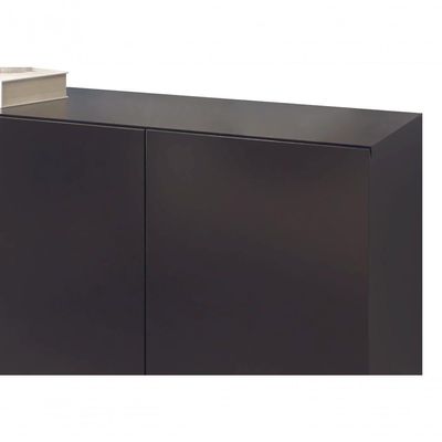 Buffet Aparador Ares 3 Portas Preto - Moveisaqui