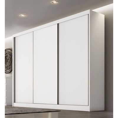 Guarda Roupa Casal 3 Portas 8 Gavetas - Sollo-branco - Móveis Horizonte