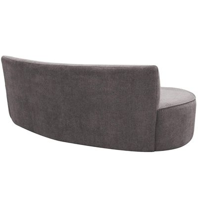 Sofá 02 Lugares 150cm Mônaco Poliéster Cinza Claro - Nexta Casa