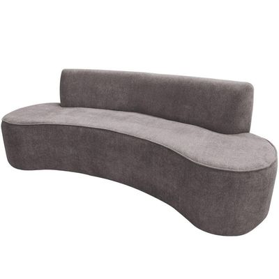 Sofá 02 Lugares 150cm Mônaco Poliéster Cinza Claro - Nexta Casa