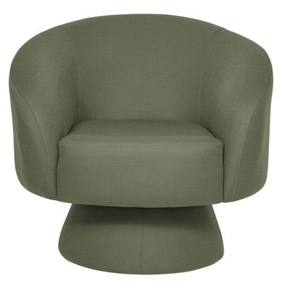 Poltrona Decorativa Liz Base Fixa Linho Verde Claro - Nexta Casa