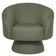 Poltrona Decorativa Liz Base Fixa Linho Verde Claro - Nexta Casa