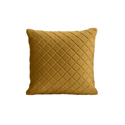 Almofada Tressê 40x40cm Veludo Amarelo - Nexta Casa